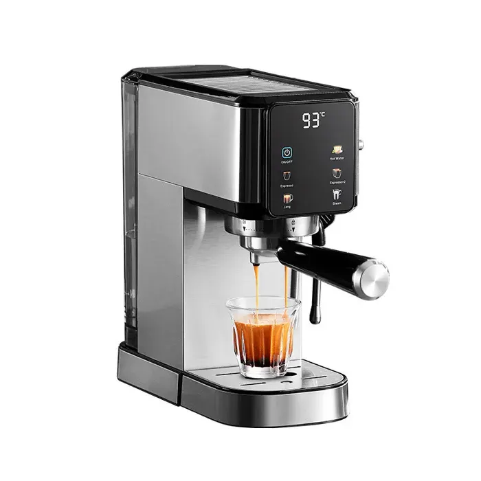Machine à Café Expresso Semi-Automatique 20Bar Écran Tactile Couleur Vapeur Lait NTC 92°C 1L Réservoir