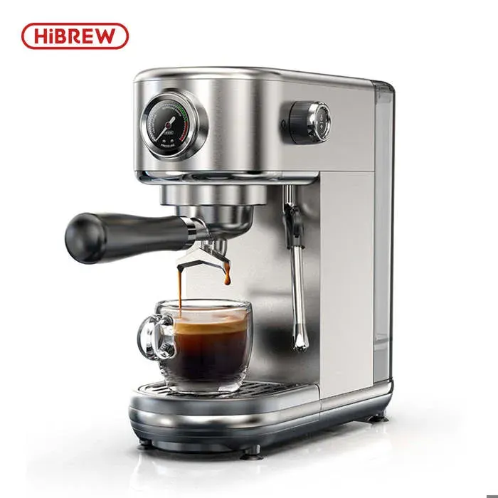 Machine à café expresso semi-automatique HiBREW H10B 20 bars café chaud/froid format ultra-plat
