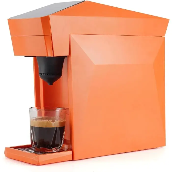 Machine À Café Jetable 4 En 1 19 Bars Pour Kcup Nespresso Line Dolce Gusto Ground Coffee Orange Vif