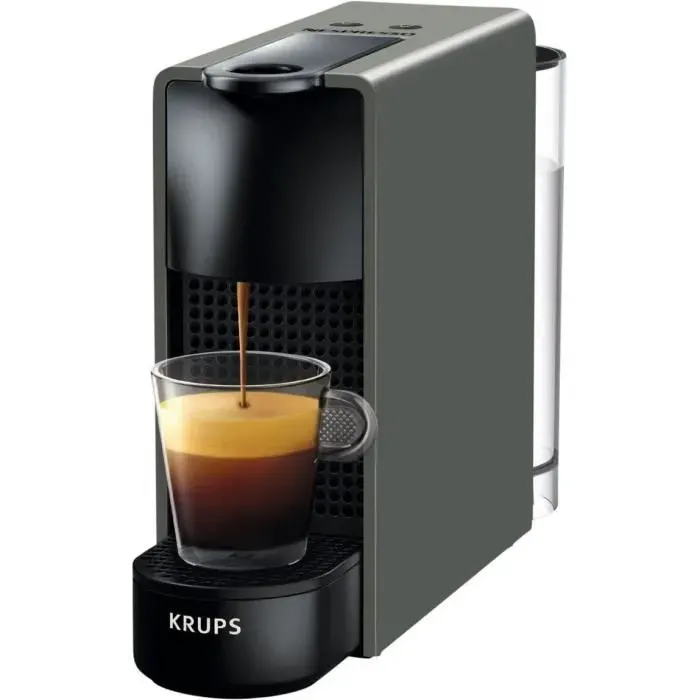Machine à café - KRUPS - Essenza Mini - Gris - 19 bar - Compatible Nespresso