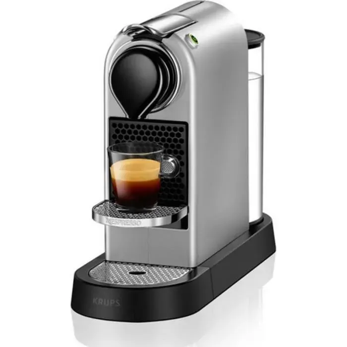 Machine à café - Krups - Nespresso Citiz - Argent Silver - 19 bar - Réservoir 1L