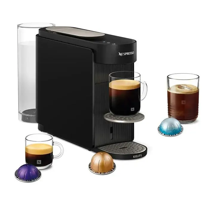 Machine à café - KRUPS - Vertuo Up - Capsules Vertuo - Réservoir 14 L - Connectivité intelligente — coloris Noir