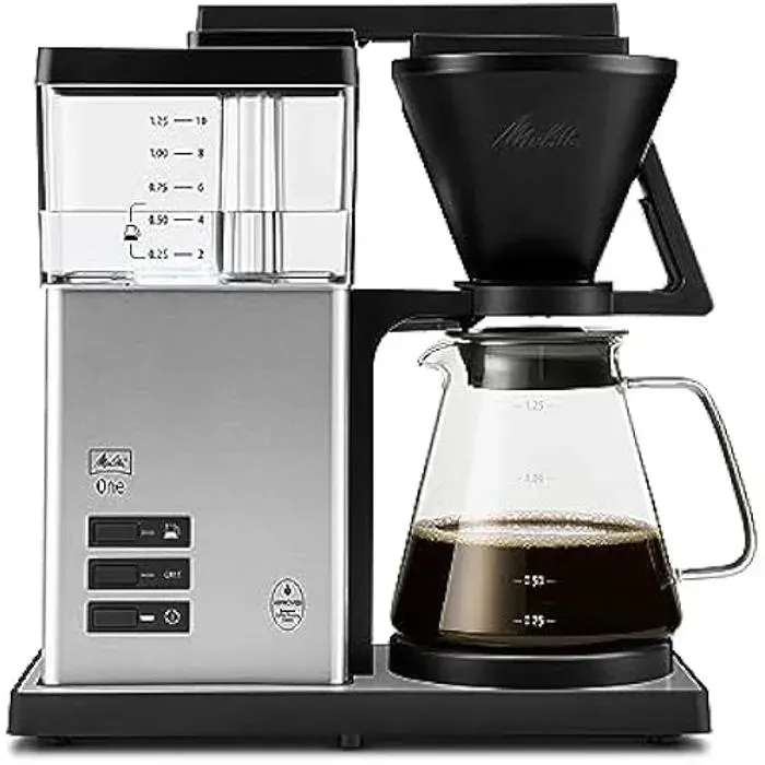 Machine à café - MELITTA - One - Acier inoxydable - 10 tasses - Détartrage intégré