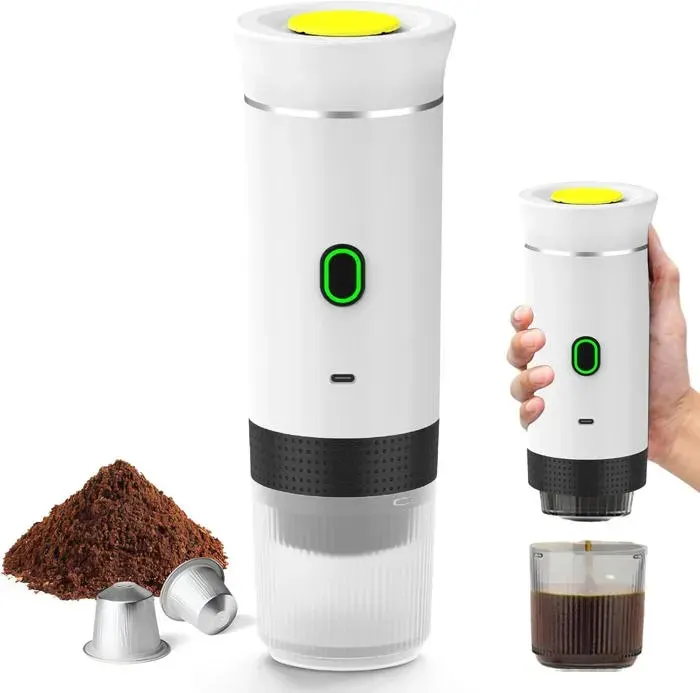 Machine à Café Multi Capsules Cafetiere Expresso DAuto-Chauffage Petites CapsulesCafetiere Portable Pour Bureau - vert