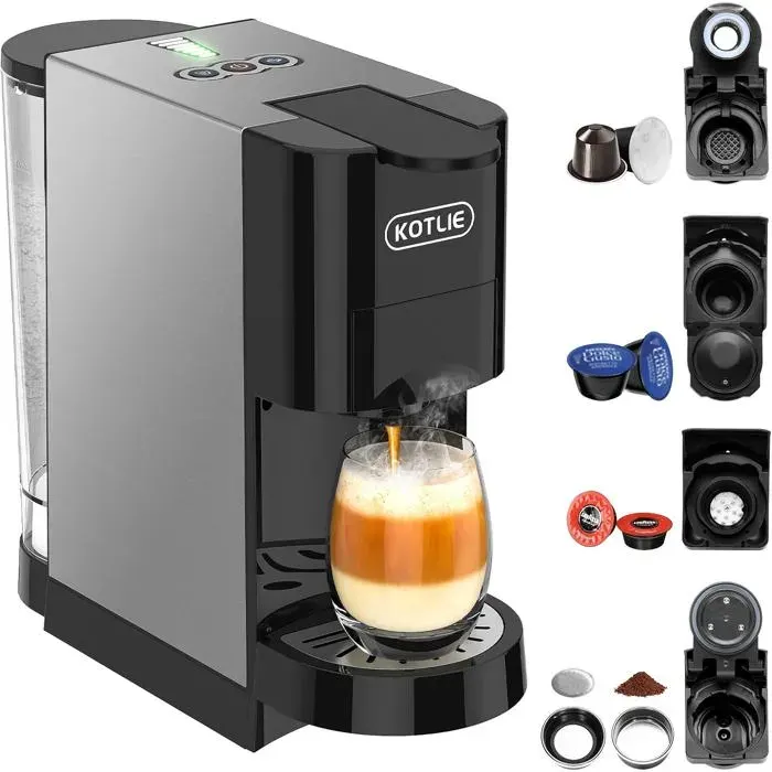 Machine À Café Multifonctionnelle 5-En-1 Pour Nes/D G/Café En Pou E/Ese Pads (44 Mm)/Pour A Modo Mio Convient Aux Bonnets H[CA462]