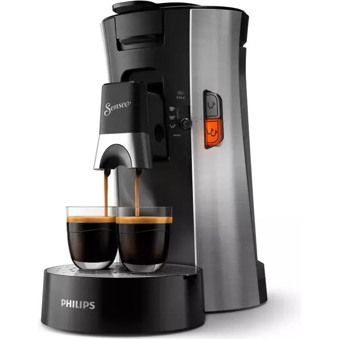 Machine à café - Philips - Senseo® Select - 3 réglages - Crema Plus - Acier inoxydable