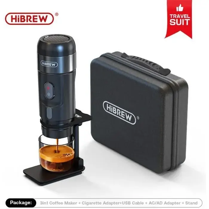 Machine à café portable 3 en 1 - HiBREW - H4A - 80W - 15 bars - 12V