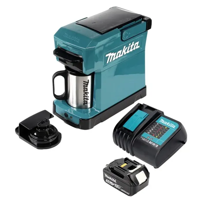 Machine à café portable - Makita - DCM 501 RT - Batterie 50 Ah - Chargeur inclus