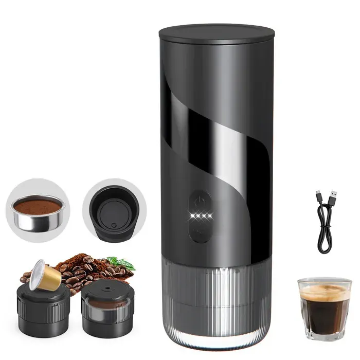Machine à café portable sans fil CUP capsule électrique voiture maison extérieur tasse de voyage cafetière compacte