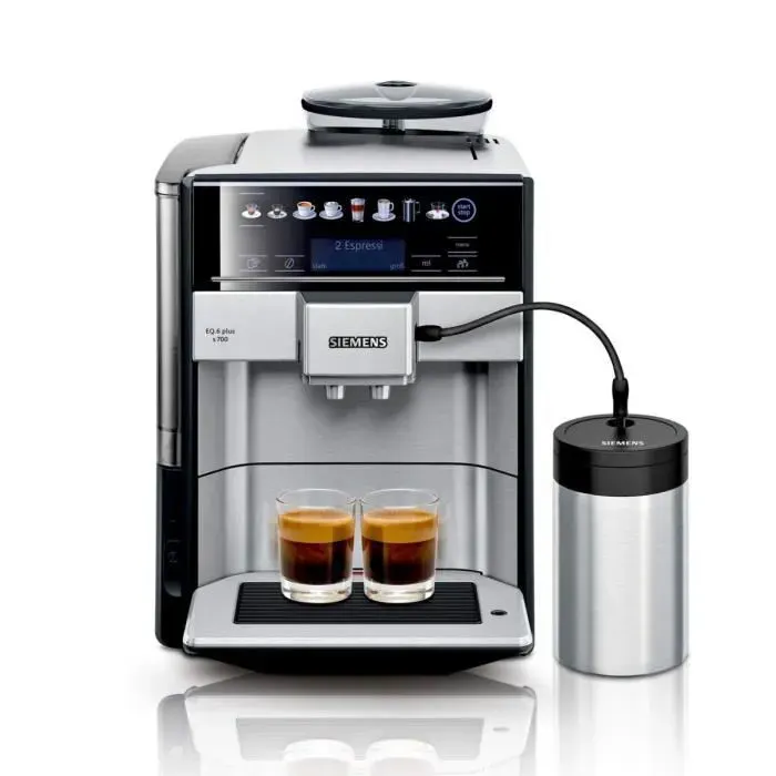 Machine à café - SIEMENS - EQ.6 Plus s700 - 15 bars - Écran tactile - Préparation double cappuccino