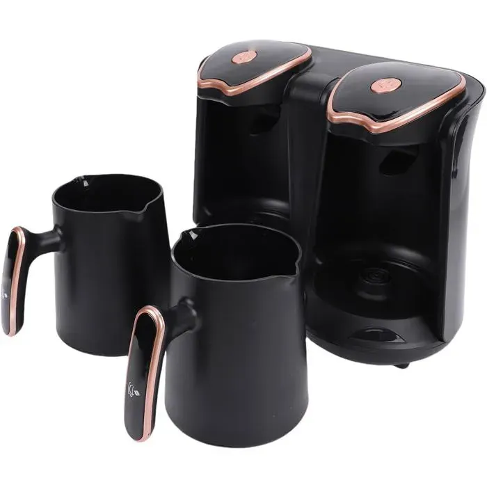 Machine À Café Turque 1200W Double Compartiment 2 Tasses Cafetière Traditionnelle Pour Maison