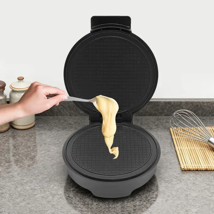 Machine à Cornets de Glace 1200W Machine à Cônes Crème Glacée plaque pour Gaufrettes avec Thermostat Réglable 150-200°C