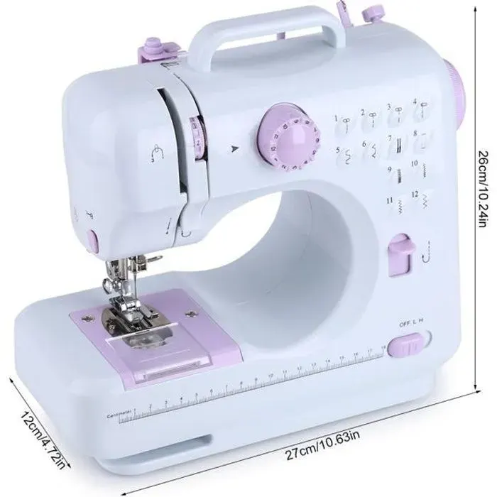 Machine à coudre électrique multifonctionnelle - keeper - 12 points de surjet - 220V - Couture DIY - Ourlet - Boutonnage