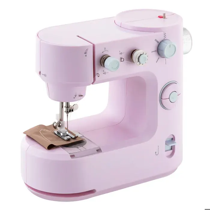 Machine à Coudre Électrique Portable (Rose) - Machine à Coudre Domestique - OUKANING - Machine à Coudre Mini