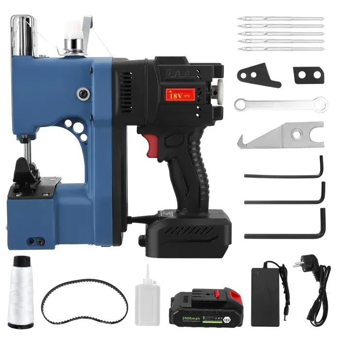 Machine À Coudre Portable Machine a Coudre Professionnelle Industrial Machine a Coudre a Main pour Sac/tissé/Papier/Sacs en plastiqu