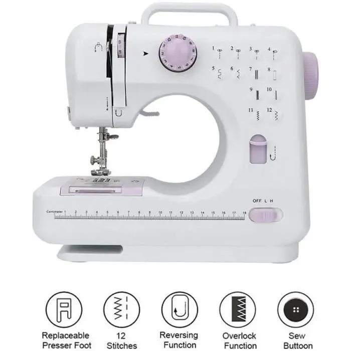 Machine à coudre portable - Violet