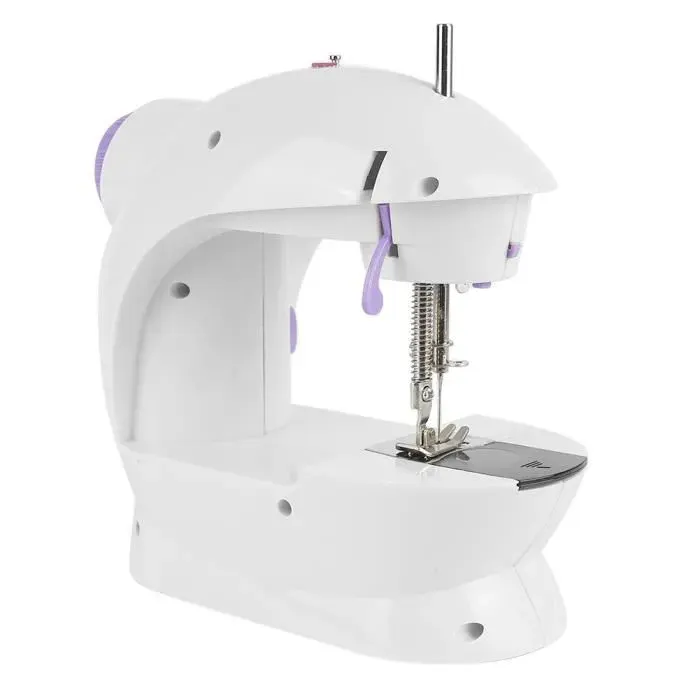 Machine à coudre semi-automatique JEOBEST - Blanc + violet - ABS engineering alloy - Lumière intégrée