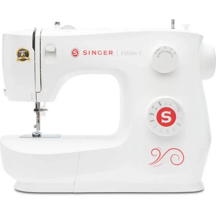 Machine à coudre - SINGER - INITIALE II - 70 W - 11 programmes de points - Blanc