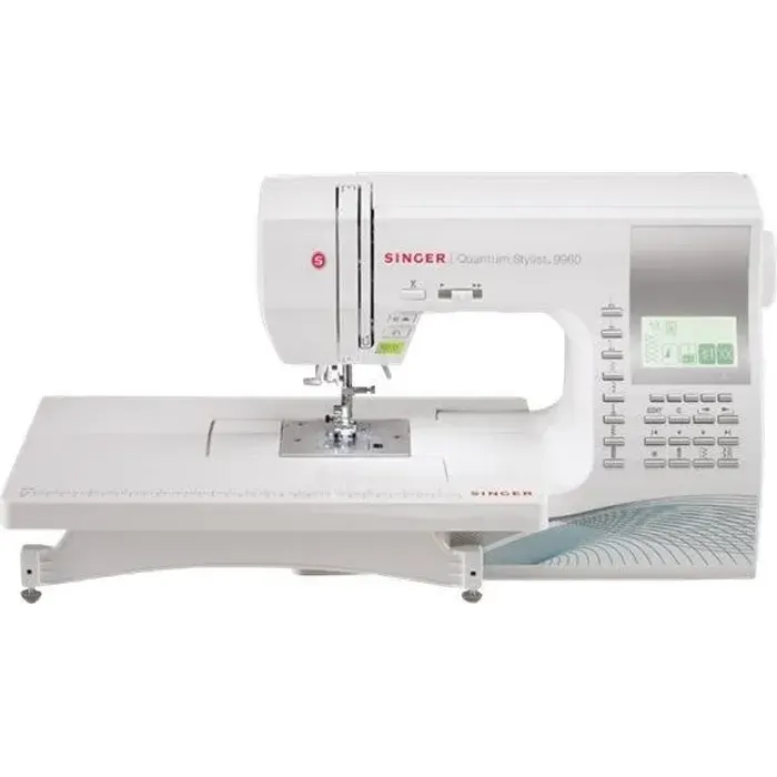 Machine à coudre - Singer - Quantum Stylist 9960 - 600 mailles - 13 boutonnières automatiques - LCD affichage