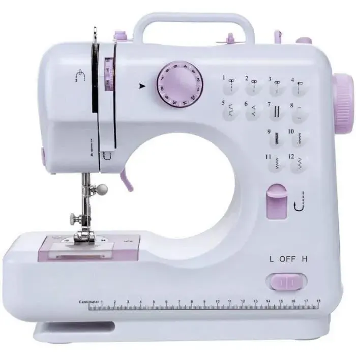 Machine à Coudre Standard - FOLAYA - Légère - 12 Points Intégrés - Facile à Utiliser