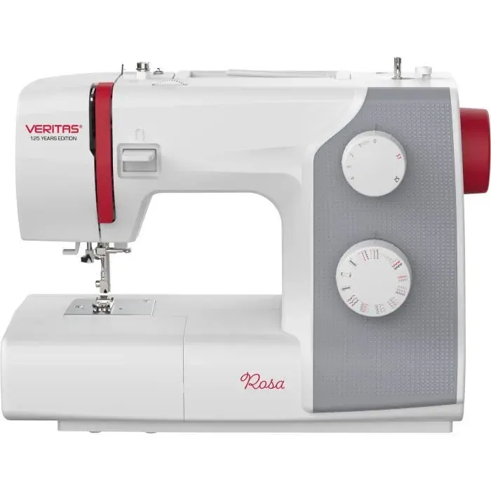 Machine à coudre VERITAS ROSA - 23 programmes - Boutonnière automatique - Coupe-fil intégré