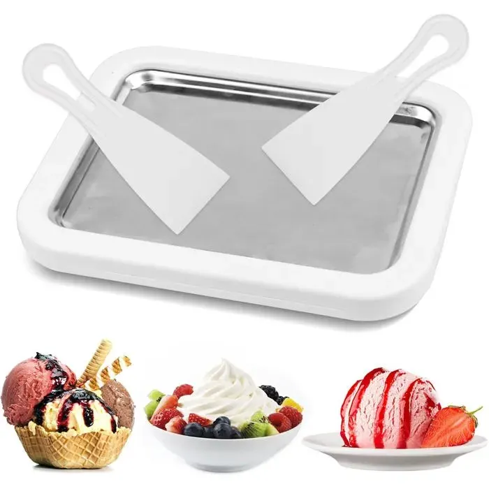 Machine À Crème Glacée Avec Spatules Double Fonction Pour Créer Glaces Sorbets Yaourts Glacés Et Gélato Maison