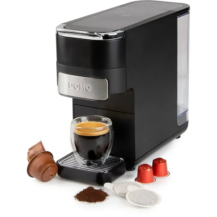Machine à expresso 4-en-1 - DOMO - 1525 W - 15 L - Noir