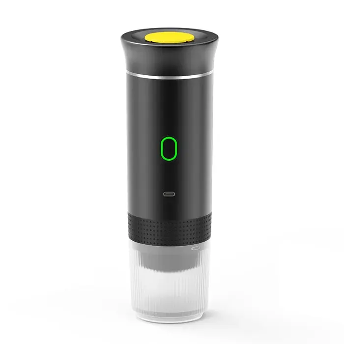 Machine à Expresso Compacte 60 ml – Rechargeable – Compatible Capsules & Café Moulu - Noir - Machine à Café Portable