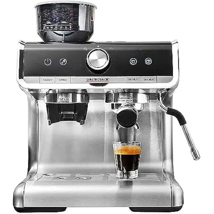 Machine à expresso - GASTROBACK - Barista Pro - Noir - Acier inoxydable - 15 bars