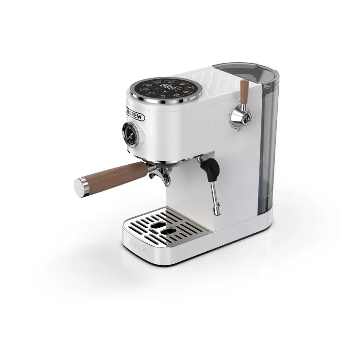 Machine à expresso HiBREW H13 à double chaudière avec écran tactile intuitif 20 bars blanc