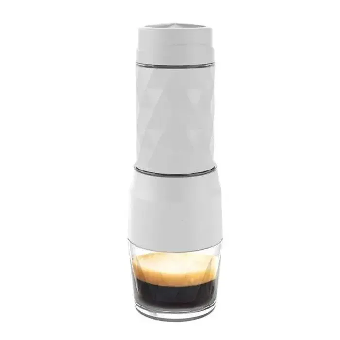 Machine à expresso portable 13-18 bars capsules NS DG café moulu 120ml blanc cafetière voyage camping bureau réservoir 80ml compact