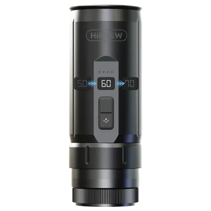 Machine à Expresso Portable HiBREW H4C - Chauffage Sans Fil - 20 Bars - Réservoir Deau de 100 ml - Batterie Amovible - Noir