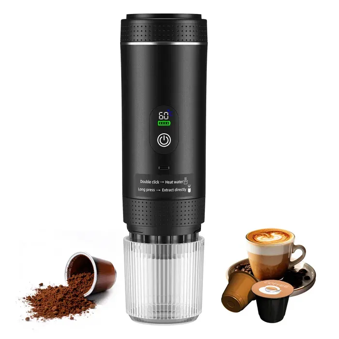 Machine à expresso portable pour le voyagemini-cafetière 20 bars pour le camping et la randonnée pour café moulu02
