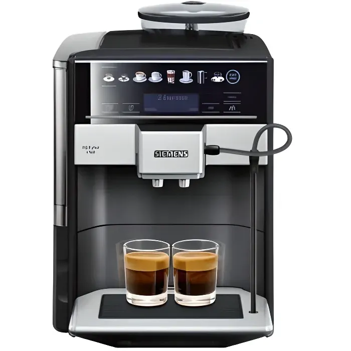 Machine à expresso Siemens TE655319RW - Autonome - 17 L - Café en grains - Broyeur intégré - Noir - Métallique