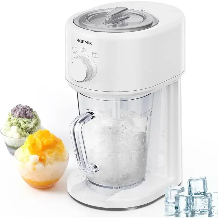Machine à glace pilée Broyeur de glace électrique et Machine Broyeur de glace portable épaisseur de glace réglable