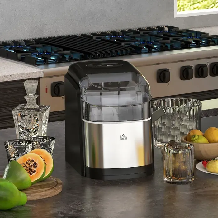 Machine à Glaçons Compacte 17L Rapide avec Pelle et Panier