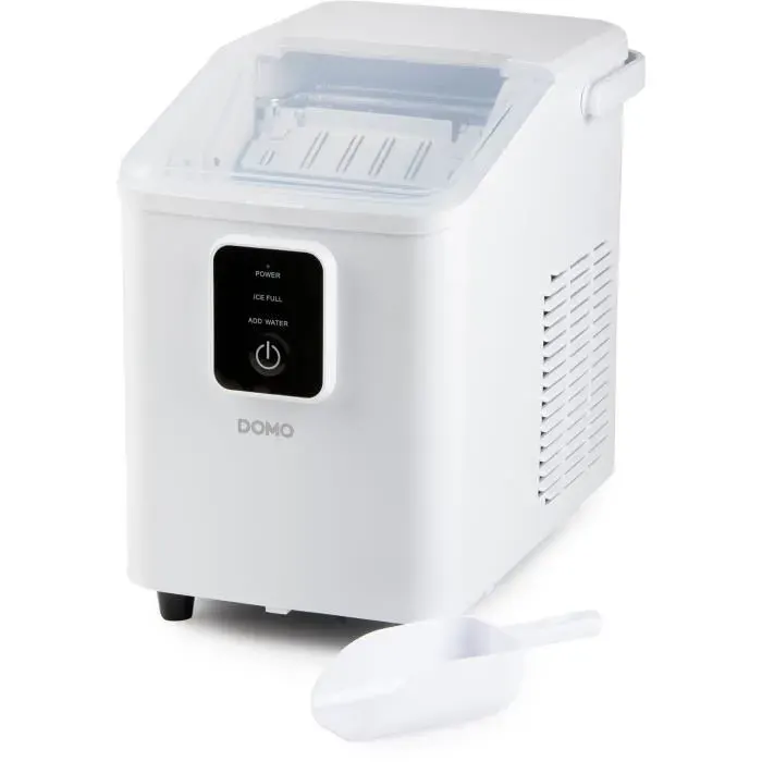 Machine à glaçons - DOMO - DO9292IB - Fonction autonettoyante - Portable - 12 kg/ 24h - Blanc