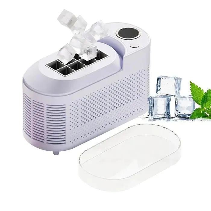 Machine à glaçons Electrique portable 8 cubes en 10 minutes machine électrique autonettoyante pour cuisine domestique Voiture