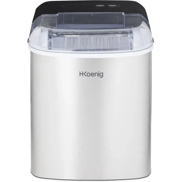 Machine à glaçons HKOENIG - ICEK12 - Jusquà 12kg de glaçons par jour - 6 à 13 minutes de production - Inox