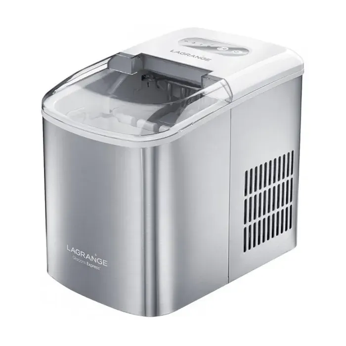 Machine à glaçons LAGRANGE EXPRESS V2 - 120W - 12kg/24h - 2 tailles de glaçons - 2.1L - Auto-nettoyage - Gris