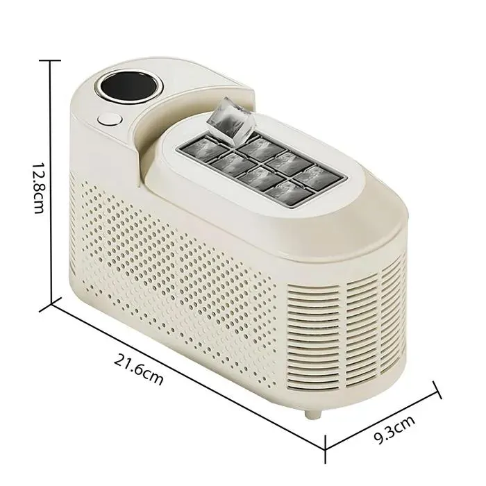 Machine à Glaçons Portable pour Voiture & Camping Mini 120W Cycle Rapide 10/15 min (Glace Creuse/Pleine) Réservoir 500mL