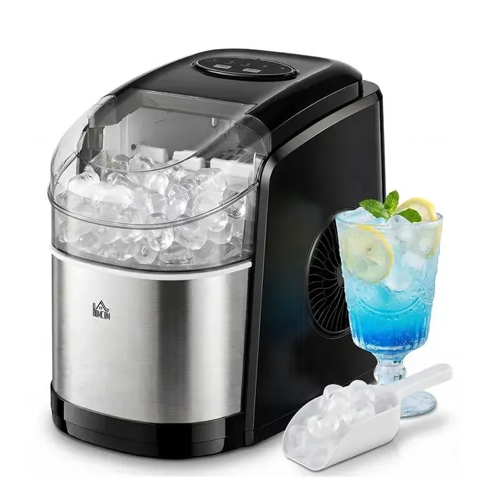Machine à glaçons professionnelle 45 kg/24 h en acier inoxydable à poser sous plan ou en pose libre