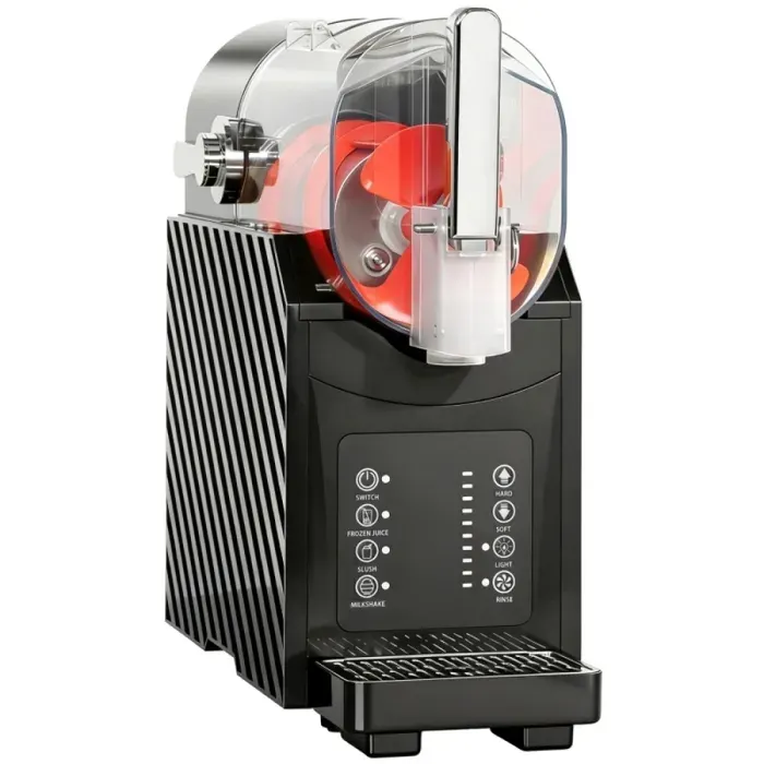 Machine à granité 24L refroidissement rapide fonction mélange LED sans glaçons cocktails frappés nettoyage facile noir