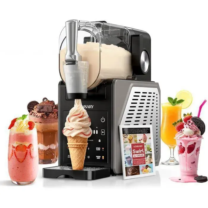 Machine à granité - AZMSARY - 6 en 1 - 2.5L - 6 programmes - Auto-nettoyage