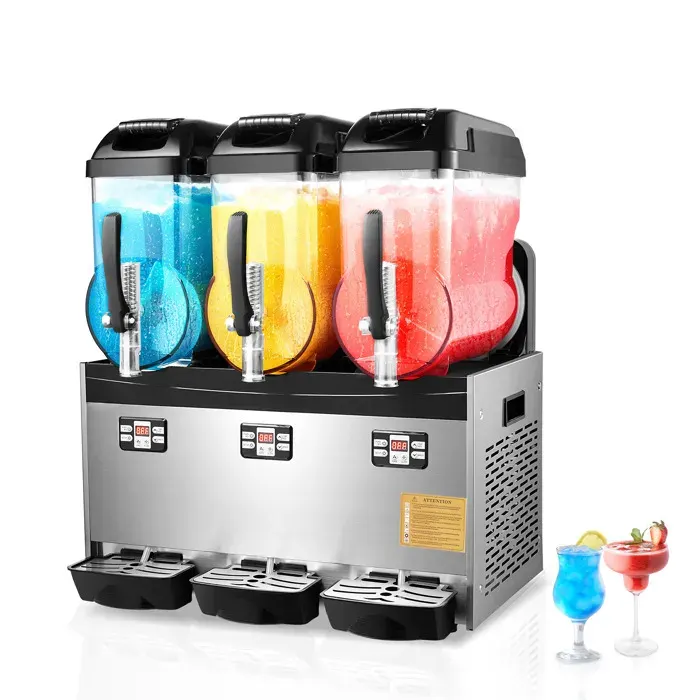Machine à Granité Commerciale - DUOKU - XRJ12LX3 - 12L x 3 - Température - Acier Inoxydable