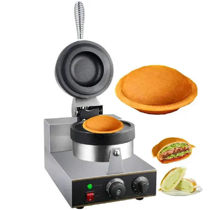 Machine À Hamburger Électrique 1200W – Gaufrier Multifonction Antiadhésif 220V Température Réglable 50-300°C Appareil À Sandwichs