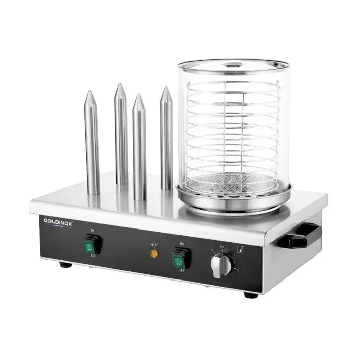 Machine à hot dog professionnelle 4 plots PREMIUM - GOLDINOX