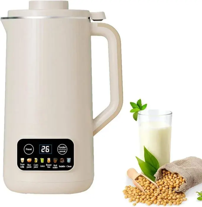 Machine à Lait Végétaux Machine à Lait de Noix Automatique 600 ml 600W Machine pour Lait Végétal Fait Maison sans Lactose A220