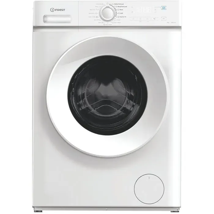 Machine à laver blanche - Indesit - 1400 tr/min - Push & Wash - Silent System - Départ différé - Lavage rapide