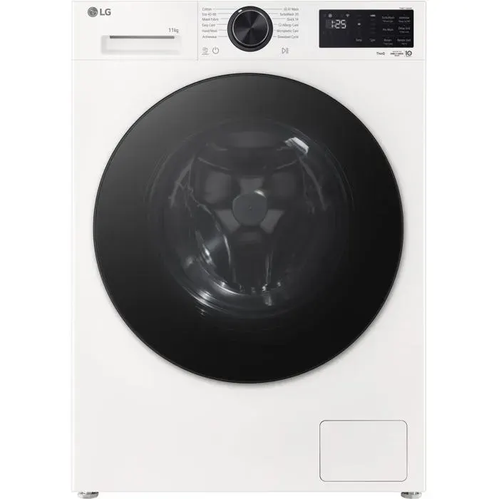 Machine à laver blanche - LG - 11 kg - 1400 tr/min - Wi-Fi - AI DD™ - 3D Multi Spray - Silent System+